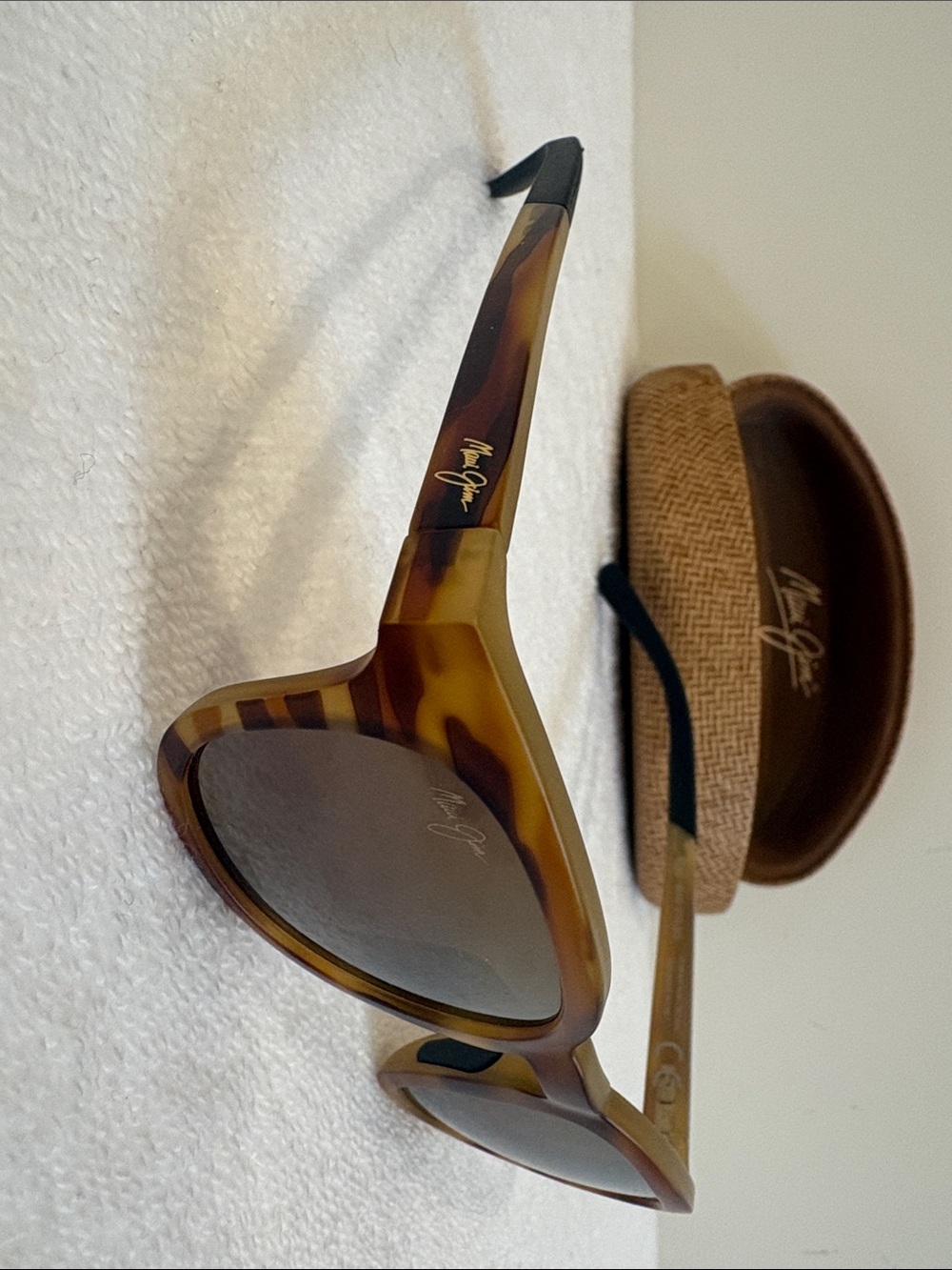 Maui Jim Koko Head STG Tortoise Shell Cat-Eye Sunglasses with Brown Lenses